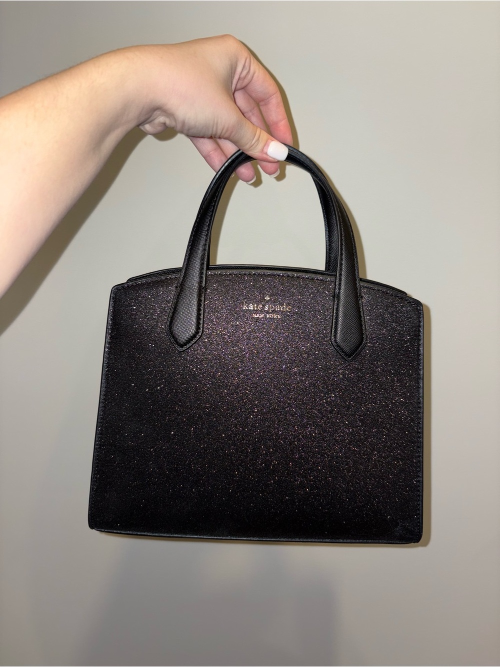 kate spade Black Glitter Satchel